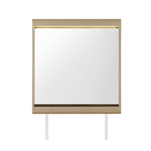 English Elm Gigi Gold Frame Dresser Mirror with Built in LED Lights for Bedroom Vanity B201P548984