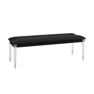 English Elm Louden Upholstered Bedroom Bench with Tapered Legs for Modern Entryway Decor B201P549018