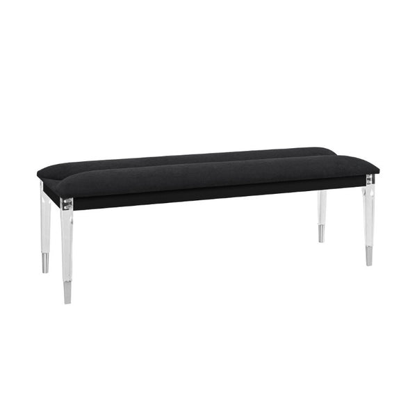 English Elm Louden Upholstered Bedroom Bench with Tapered Legs for Modern Entryway Decor B201P549018