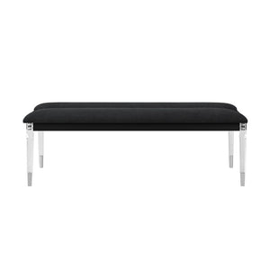 English Elm Louden Upholstered Bedroom Bench with Tapered Legs for Modern Entryway Decor B201P549018