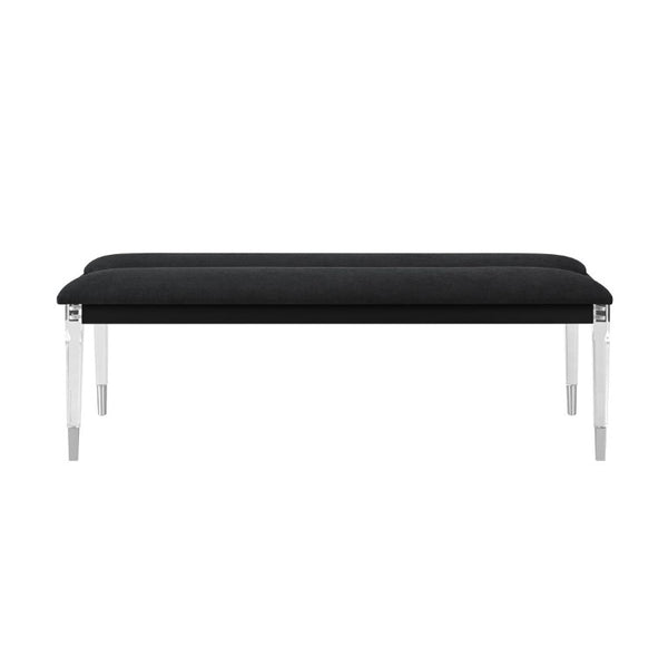 English Elm Louden Upholstered Bedroom Bench with Tapered Legs for Modern Entryway Decor B201P549018