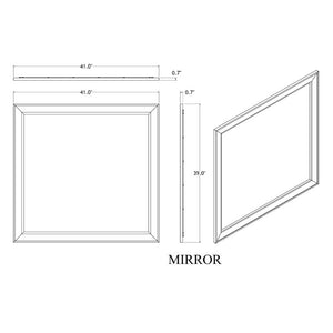 English Elm Melissa Beige Wood Dresser Mirror Warm Neutral Bedroom Accent Wide Rectangular Frame B201P549766