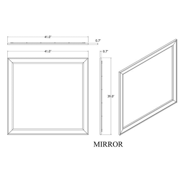 English Elm Melissa Beige Wood Dresser Mirror Warm Neutral Bedroom Accent Wide Rectangular Frame B201P549766