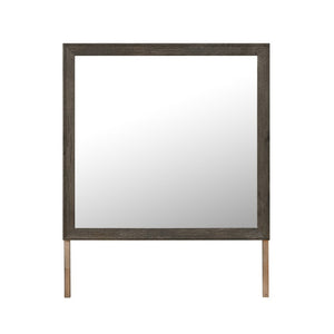 English Elm Melissa Rectangular Dresser Mirror with Dark Brown Wood Frame for Traditional Bedrooms B201P549786