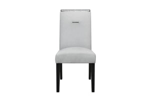 English Elm Ariya Two-Tone Dining Chair Set Slatted Back Padded Seat for Modern Rooms B201P549815