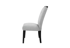 English Elm Ariya Two-Tone Dining Chair Set Slatted Back Padded Seat for Modern Rooms B201P549815