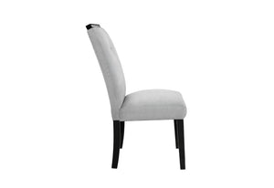 English Elm Ariya Two-Tone Dining Chair Set Slatted Back Padded Seat for Modern Rooms B201P549815