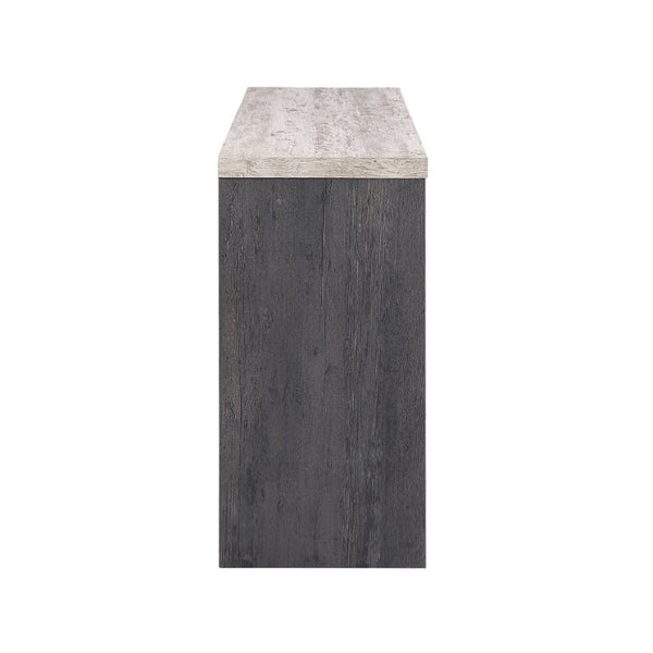 English Elm Nancy Grey Electric Fireplace TV Stand with Bluetooth Speaker and LED Lighting B201P553928