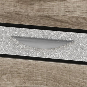 English Elm Ryder Six Drawer Chest with Jewelry Storage Glitter Accent Natural Wood Finish B201P554826