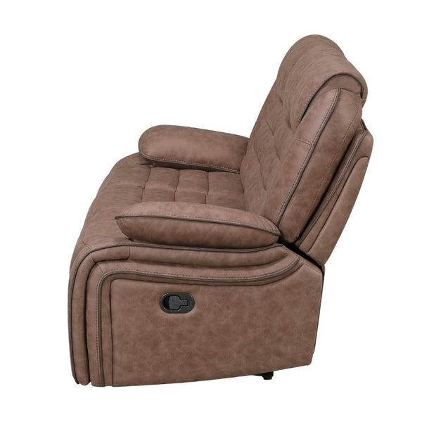 English Elm Lucius Manual Reclining Sofa with Pillow Top Arms and Welt Trim Living Room Seat B201P556594