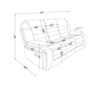 English Elm Lucius Manual Reclining Sofa with Pillow Top Arms and Welt Trim Living Room Seat B201P556594