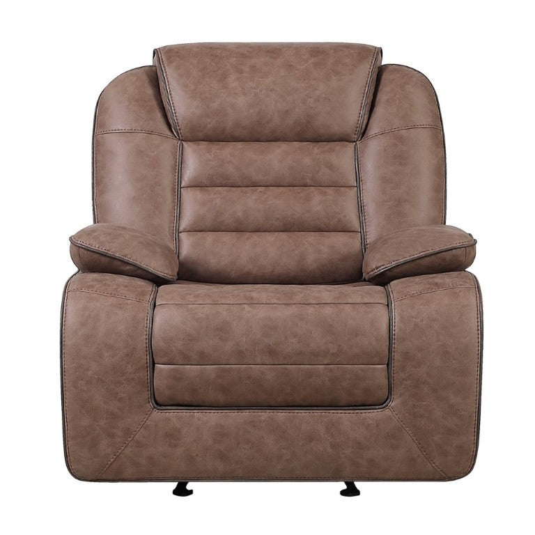 English Elm Lucius Pillow Top Glider Recliner with Welt Cord Trim for Living Room Comfort B201P556595