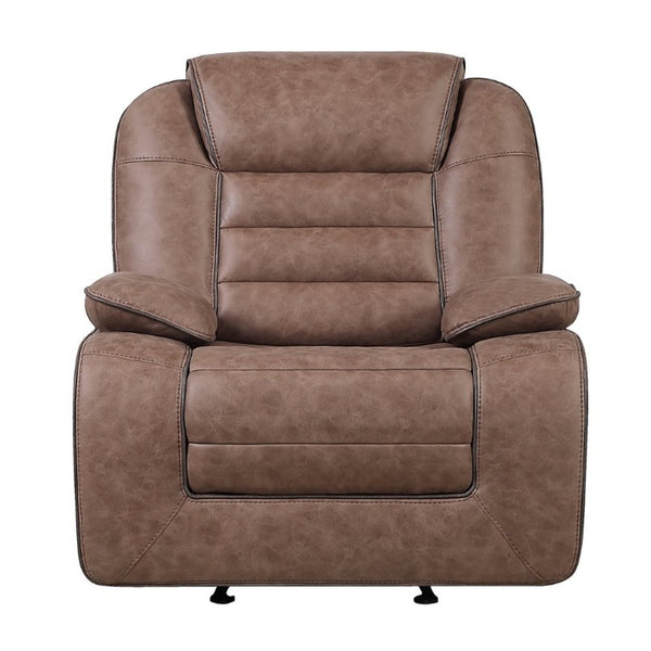 English Elm Lucius Pillow Top Glider Recliner with Welt Cord Trim for Living Room Comfort B201P556595