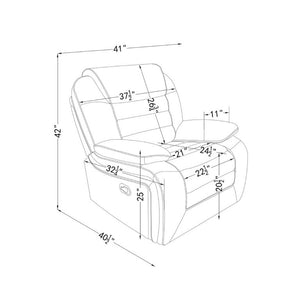 English Elm Lucius Pillow Top Glider Recliner with Welt Cord Trim for Living Room Comfort B201P556595