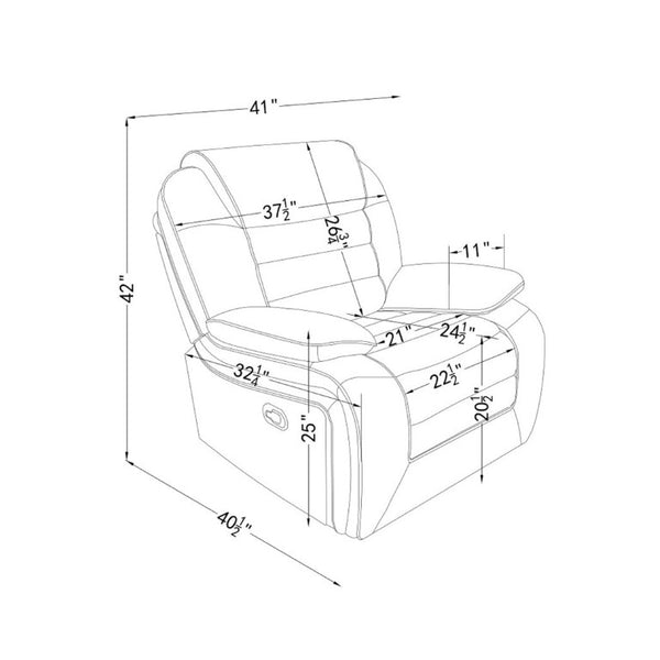English Elm Lucius Pillow Top Glider Recliner with Welt Cord Trim for Living Room Comfort B201P556595