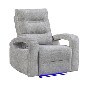 English Elm Isolde Power Recliner with LED Accent Lighting Open Arm Transitional Living Room Chair B201P556637