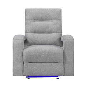 English Elm Isolde Power Recliner with LED Accent Lighting Open Arm Transitional Living Room Chair B201P556637