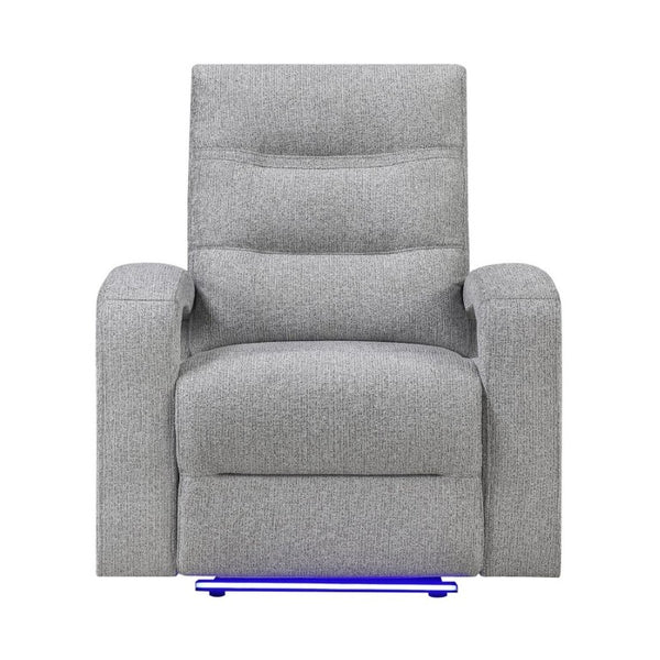 English Elm Isolde Power Recliner with LED Accent Lighting Open Arm Transitional Living Room Chair B201P556637