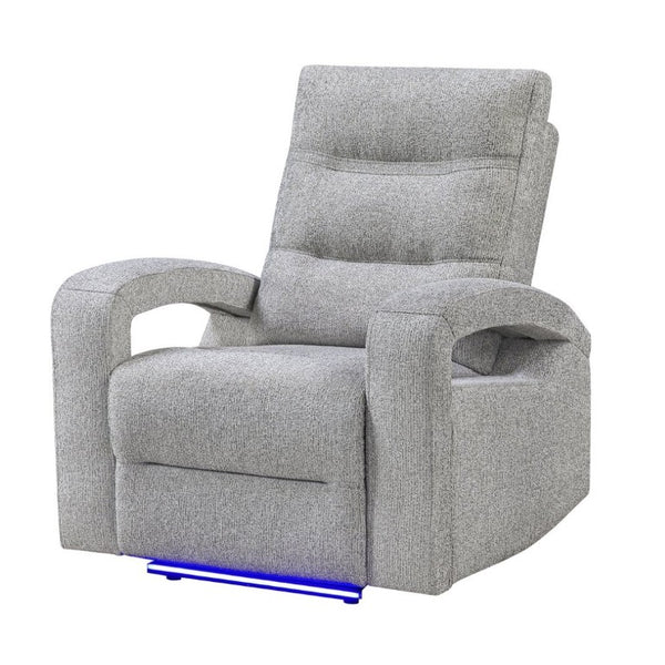 English Elm Isolde Power Recliner with LED Accent Lighting Open Arm Transitional Living Room Chair B201P556637