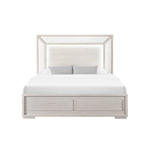 English Elm Ciara Full Platform Bed with Built-in Led Lighting for Modern Minimalist Bedrooms B201S00509