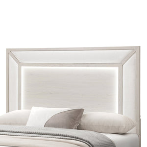 English Elm Ciara Full Platform Bed with Built-in Led Lighting for Modern Minimalist Bedrooms B201S00509