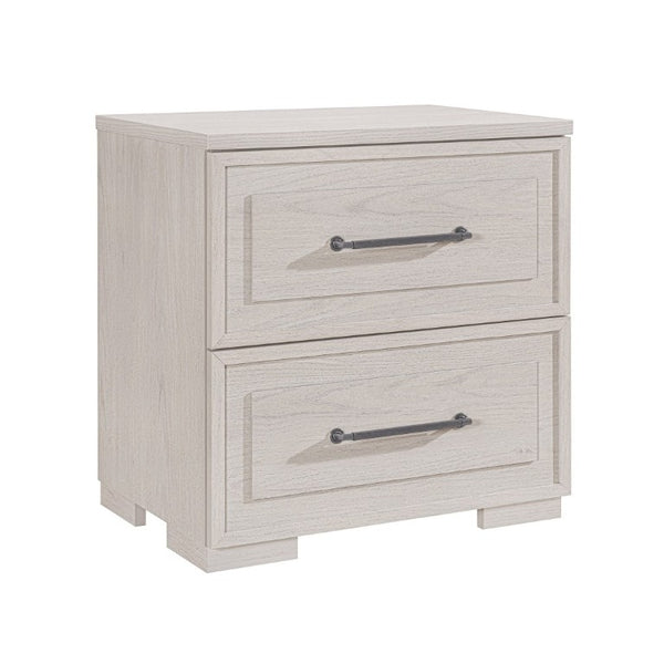English Elm Ciara King Bedroom Set with LED Lighting Upholstered Panel Bed and Storage Pieces B201S00513
