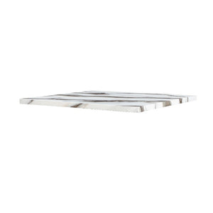 English Elm Sammi Pedestal Bar Table with Faux Marble Top for Modern Kitchen or Home Bar B201S00528