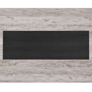 English Elm Dark Gray Washed Plank Dining Table with Storage Pedestal Base Seats Six B201S00535