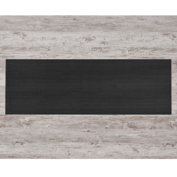 English Elm Dark Gray Washed Plank Dining Table with Storage Pedestal Base Seats Six B201S00535