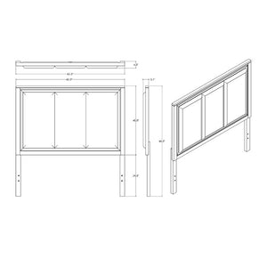 English Elm Melissa Queen Storage Bed Upholstered Platform Frame with Padded Headboard B201S00565