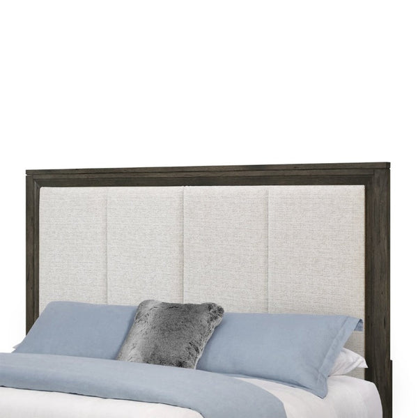 English Elm Melissa Upholstered Full Storage Bed Low Profile Padded Headboard Tapered Legs Dark Brown B201S00567