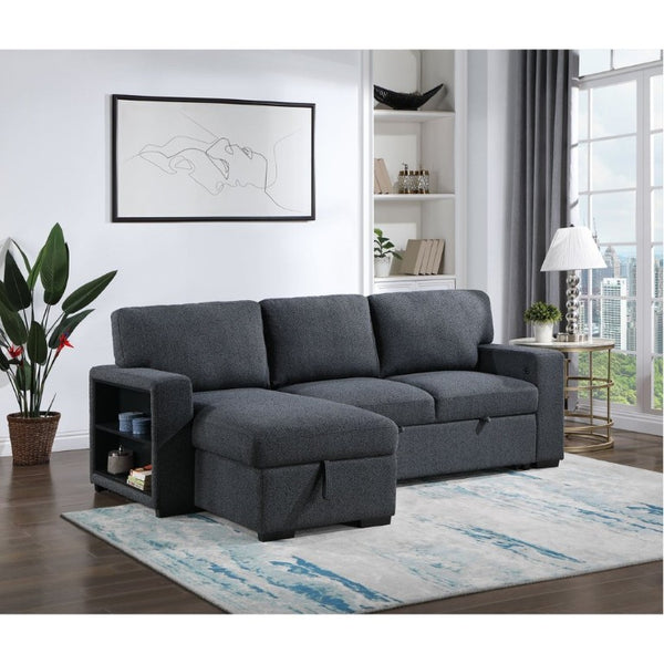 English Elm Terrence Sleeper Sofa with Pull Out Bed Polyester Upholstery for Modern Living Rooms B201S00601