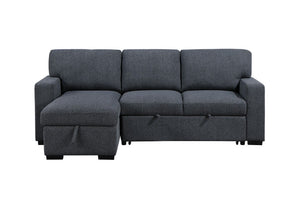 English Elm Terrence Sleeper Sofa with Pull Out Bed Polyester Upholstery for Modern Living Rooms B201S00601