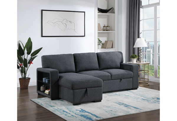 English Elm Terrence Sleeper Sofa with Pull Out Bed Polyester Upholstery for Modern Living Rooms B201S00601
