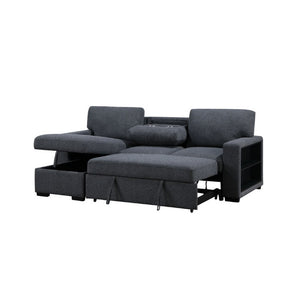English Elm Terrence Sleeper Sofa with Pull Out Bed Polyester Upholstery for Modern Living Rooms B201S00601
