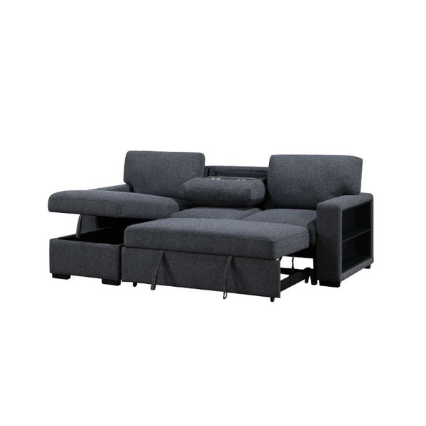 English Elm Terrence Sleeper Sofa with Pull Out Bed Polyester Upholstery for Modern Living Rooms B201S00601