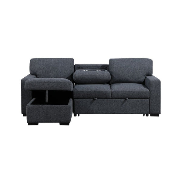 English Elm Terrence Sleeper Sofa with Pull Out Bed Polyester Upholstery for Modern Living Rooms B201S00601