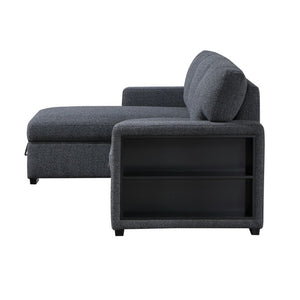 English Elm Terrence Sleeper Sofa with Pull Out Bed Polyester Upholstery for Modern Living Rooms B201S00601