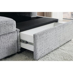 English Elm Tory Contemporary Sleeper Sofa with LED Cabinet Arms and Pull Out Bed B201S00604