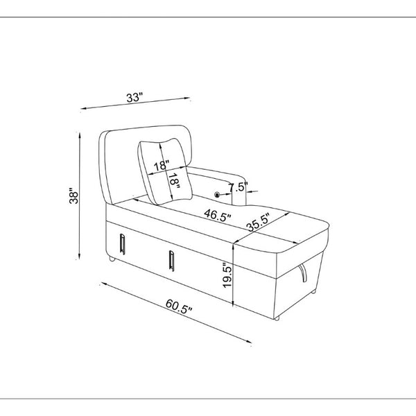 English Elm Tory Contemporary Sleeper Sofa with LED Cabinet Arms and Pull Out Bed B201S00604