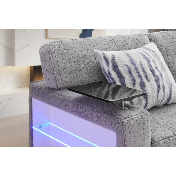 English Elm Tory Contemporary Sleeper Sofa with LED Cabinet Arms and Pull Out Bed B201S00604