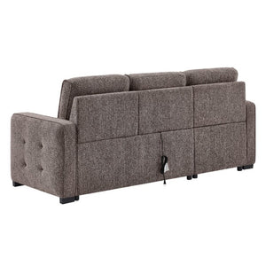 English Elm Gustavo Reversible Sectional Sofabed with Storage Chaise and Drop Down Console Table B201S00606
