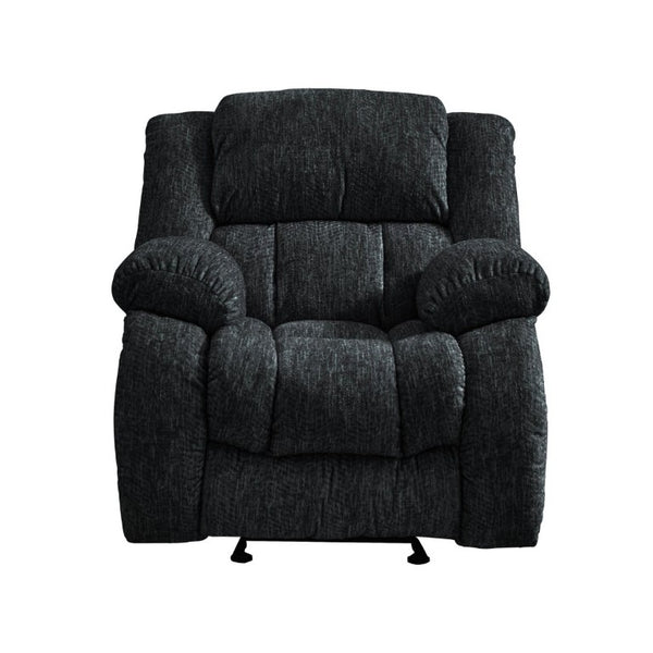 English Elm Stonic Ebony Three Piece Manual Reclining Set with Deep Padded Arms for Living Rooms B201S00612