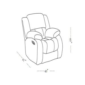 English Elm Stonic Ebony Three Piece Manual Reclining Set with Deep Padded Arms for Living Rooms B201S00612