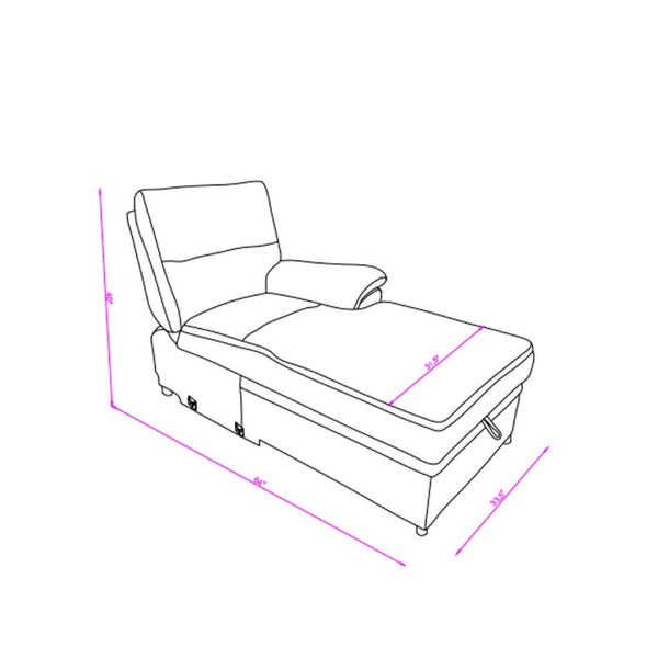 English Elm Kia Power Reclining Sectional with Storage Chaise USB Port and Grey Polyester Fabric B201S00614