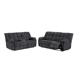 English Elm Liam Reclining Sofa and Loveseat Set with Biscuit Tufting for Living Rooms B201S00615