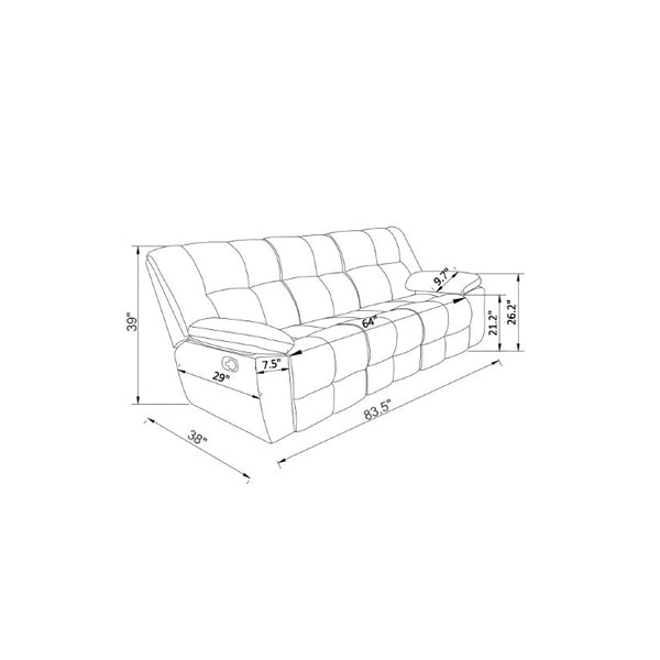 English Elm Liam Transitional Reclining Sofa and Loveseat Set with Biscuit Tufting B201S00617