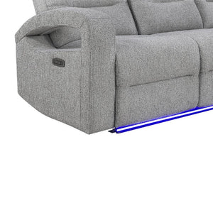 English Elm Isolde 3 Piece Power Reclining Living Room Set with LED Lighting Transitional Style B201S00620