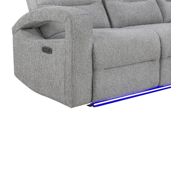 English Elm Isolde 3 Piece Power Reclining Living Room Set with LED Lighting Transitional Style B201S00620