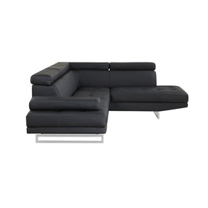 English Elm Vespa Right Arm Sectional with Ratchet Headrest for Modern Industrial Living Rooms Black B201S00633